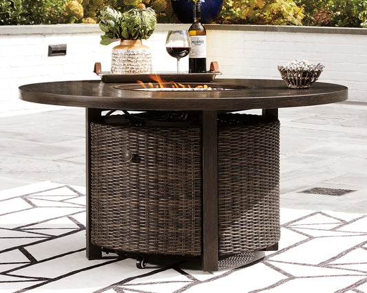 Paradise Trail Round Fire Pit Table