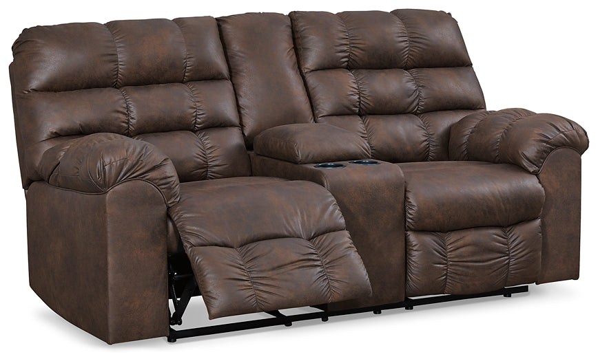 Derwin DBL Rec Loveseat w/Console