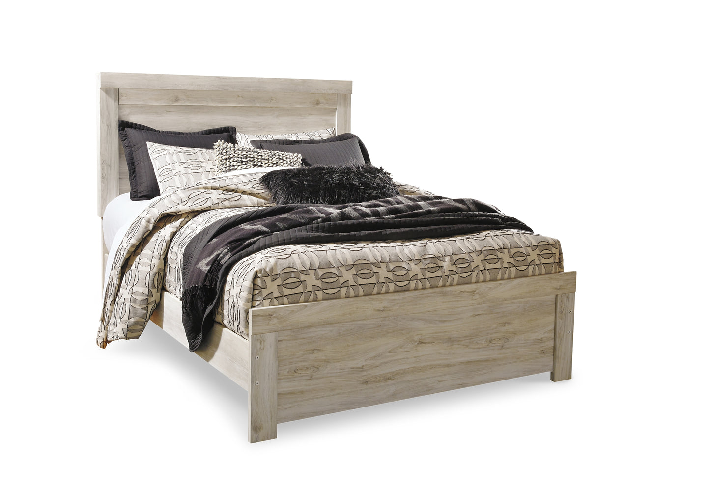 Bellaby  Panel Bed With Mirrored Dresser And 2 Nightstands