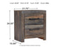 Drystan  Panel Bed With 2 Storage Drawers With Mirrored Dresser, Chest And 2 Nightstands