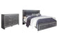 Lodanna King Panel Bed with 2 Storage Drawers with Dresser