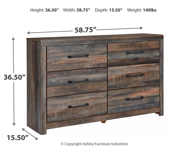 Drystan  Panel Bed With Dresser