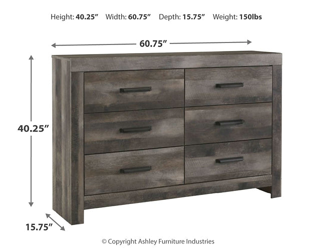 Wynnlow King Panel Bed with Dresser