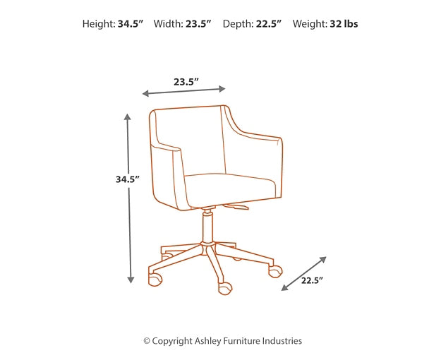 Baraga Home Office Desk with Chair