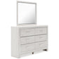 Altyra Queen Panel Bed with Mirrored Dresser