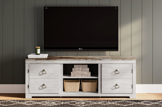 Willowton LG TV Stand w/Fireplace Option