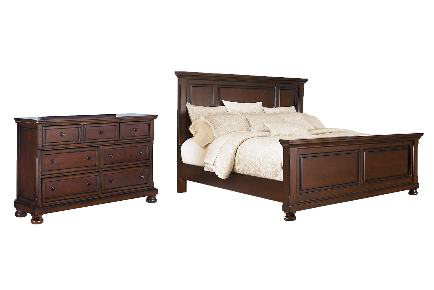 Porter California King Panel Bed with Dresser