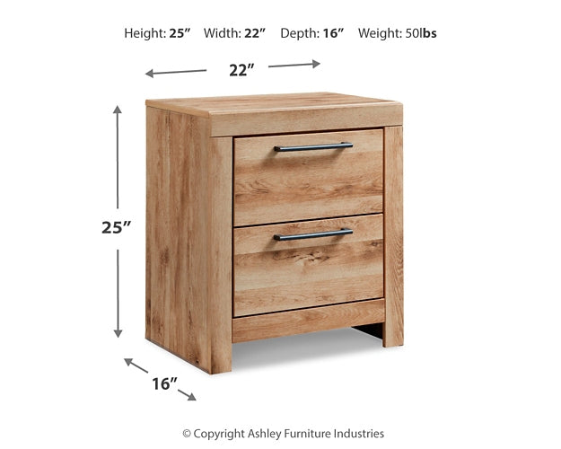 Hyanna Two Drawer Night Stand