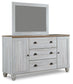 Haven Bay Queen Panel Bed with Mirrored Dresser, Chest and 2 Nightstands