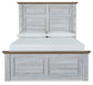 Haven Bay Queen Panel Bed with Mirrored Dresser and 2 Nightstands