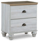 Haven Bay Queen Panel Bed with Mirrored Dresser and 2 Nightstands