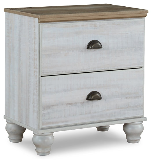 Haven Bay Queen Panel Bed with Mirrored Dresser, Chest and Nightstand