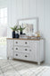 Haven Bay King Panel Bed with Mirrored Dresser, Chest and 2 Nightstands