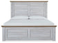 Haven Bay King Panel Bed with Mirrored Dresser, Chest and 2 Nightstands