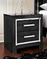 Kaydell King Upholstered Panel Storage Bed with Mirrored Dresser, Chest and 2 Nightstands