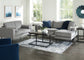 Hazela Sofa Chaise and Loveseat