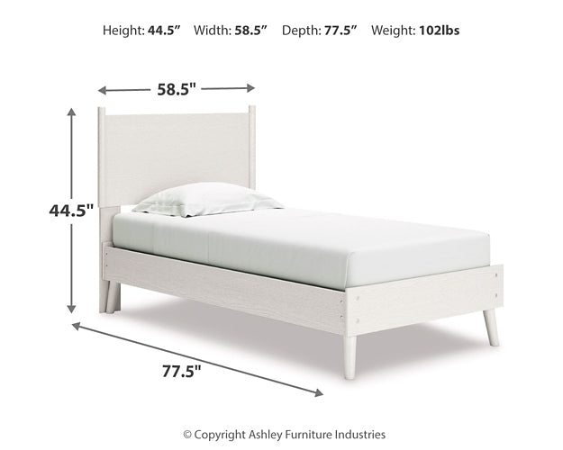 Aprilyn Twin Panel Bed with Dresser