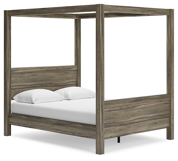 Shallifer Queen Canopy Bed with Dresser and 2 Nightstands