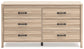 Battelle Six Drawer Dresser