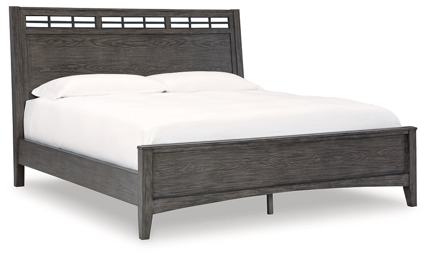 Montillan California King Panel Bed with Dresser