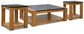 Quentina Coffee Table with 2 End Tables