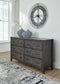 Montillan King Panel Bed with Dresser