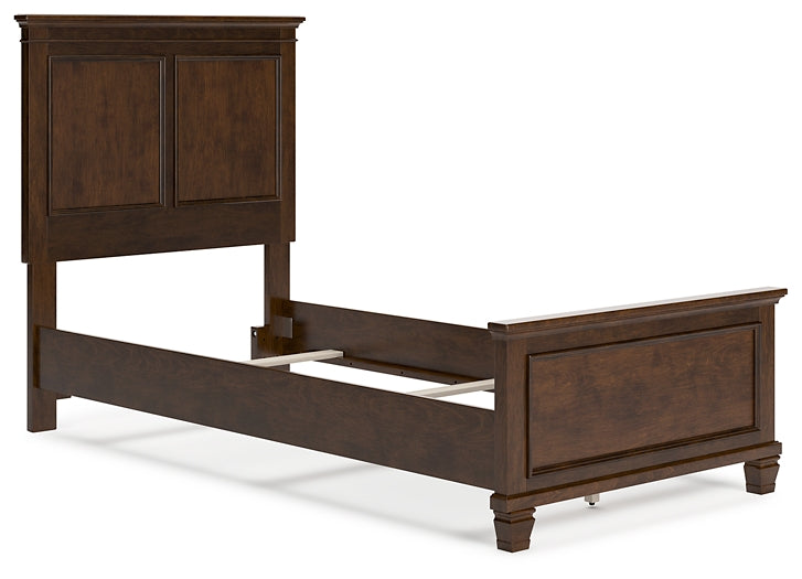 Danabrin Twin Panel Bed with Mirrored Dresser