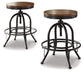 Valebeck Swivel Barstool (2/CN)