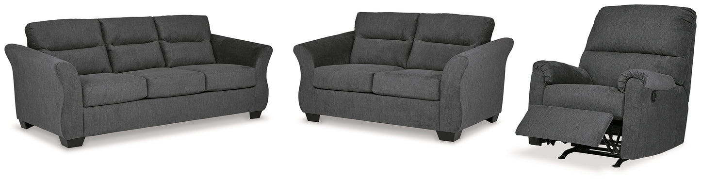 Miravel Sofa, Loveseat and Recliner