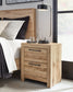 Hyanna Full Panel Headboard with Mirrored Dresser and Nightstand