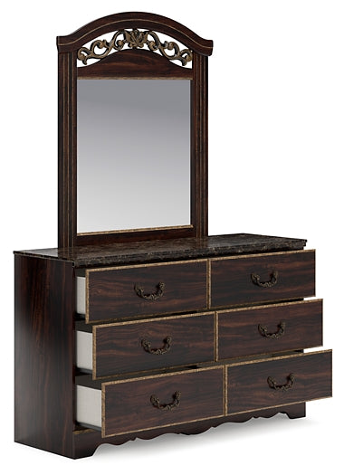 Glosmount Dresser and Mirror