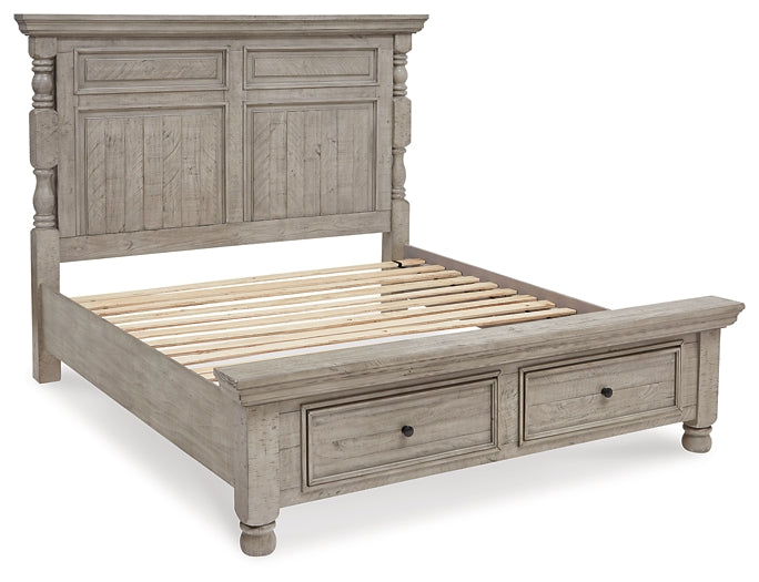 Harrastone California King Panel Bed with Dresser