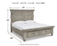 Harrastone King Panel Bed with Dresser