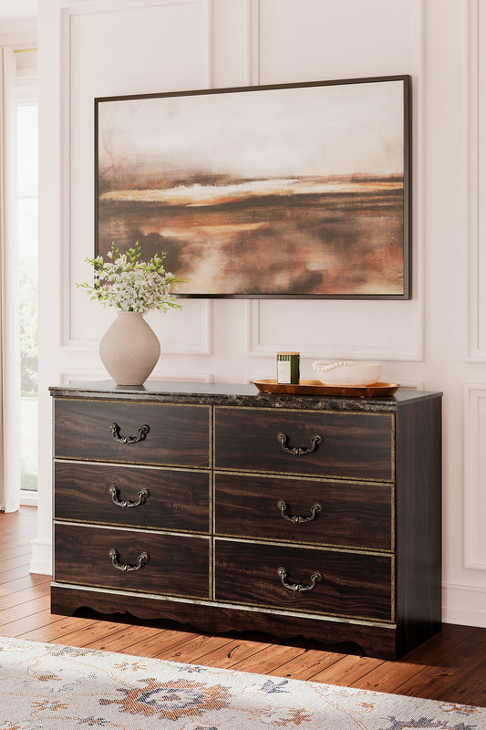 Glosmount Six Drawer Dresser