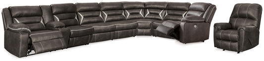 Kincord 6-Piece Sectional with Recliner