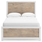 Charbitt Full Panel Bed with Mirrored Dresser, Chest and 2 Nightstands