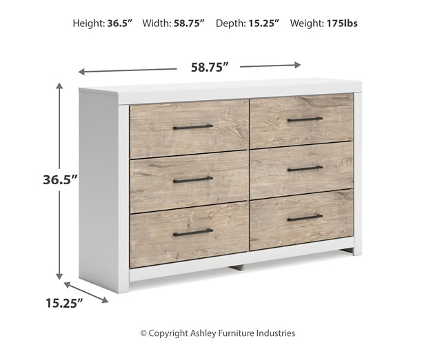 Charbitt King Panel Bed with Dresser