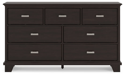 Covetown Twin Panel Bed with Dresser and Nightstand