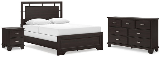 Covetown Queen Panel Bed with Dresser and Nightstand