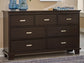 Covetown California King Panel Bed with Dresser and Nightstand