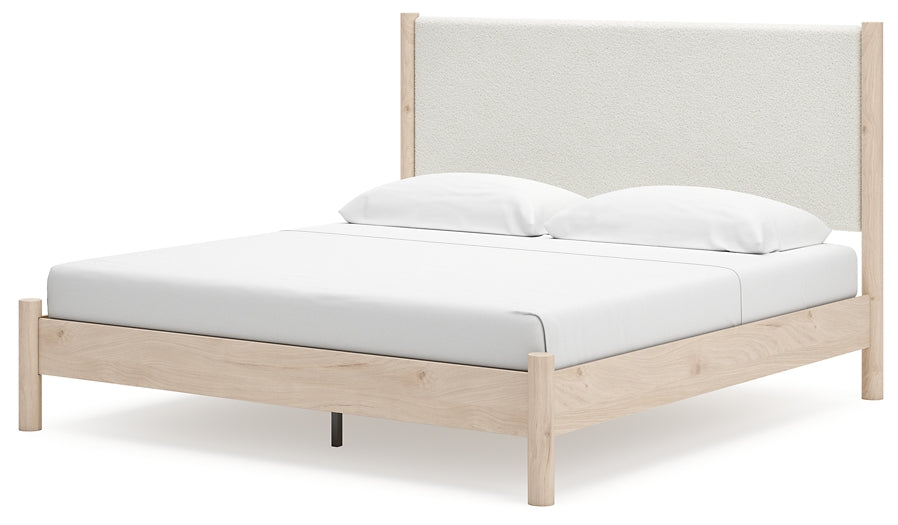 Cadmori  Upholstered Panel Bed