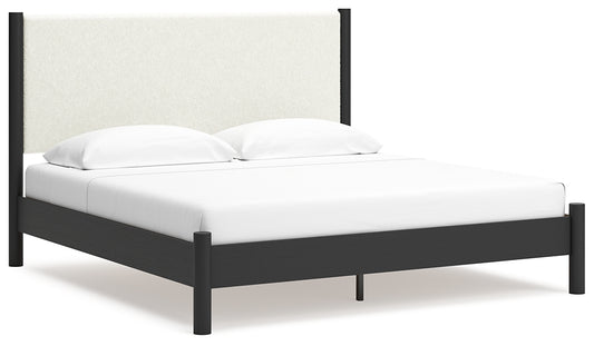 Cadmori King Upholstered Panel Bed