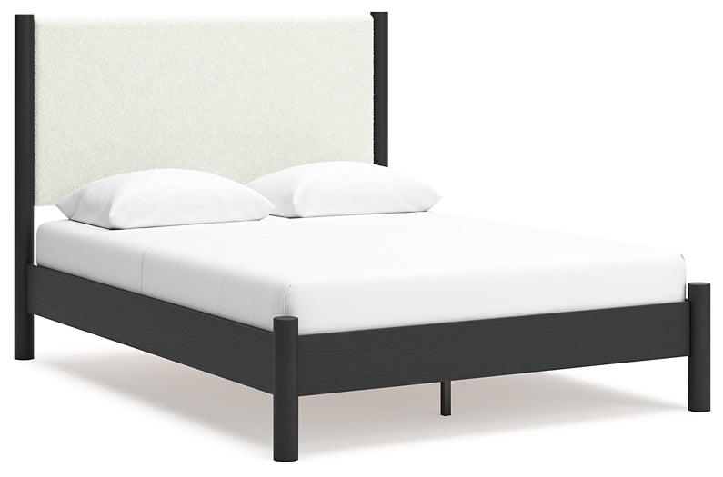 Cadmori Queen Upholstered Panel Bed