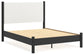 Cadmori Queen Upholstered Panel Bed with Dresser