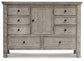 Harrastone California King Panel Bed with Dresser and Nightstand