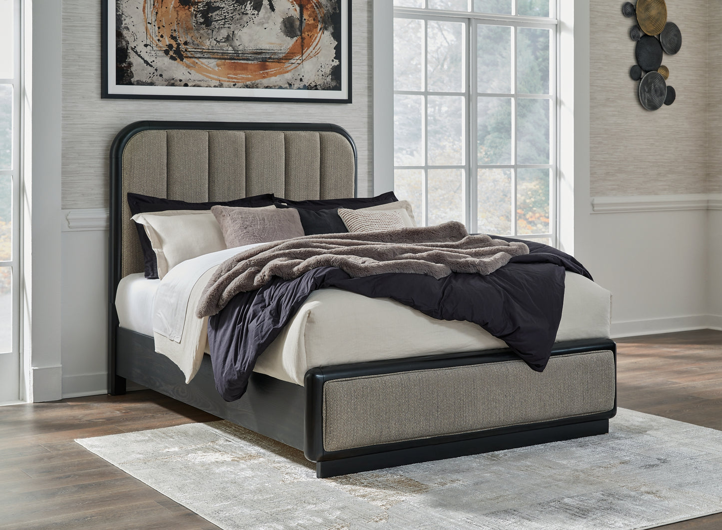 Rowanbeck  Upholstered Panel Bed