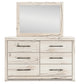 Lawroy King Panel Storage Bed with Mirrored Dresser