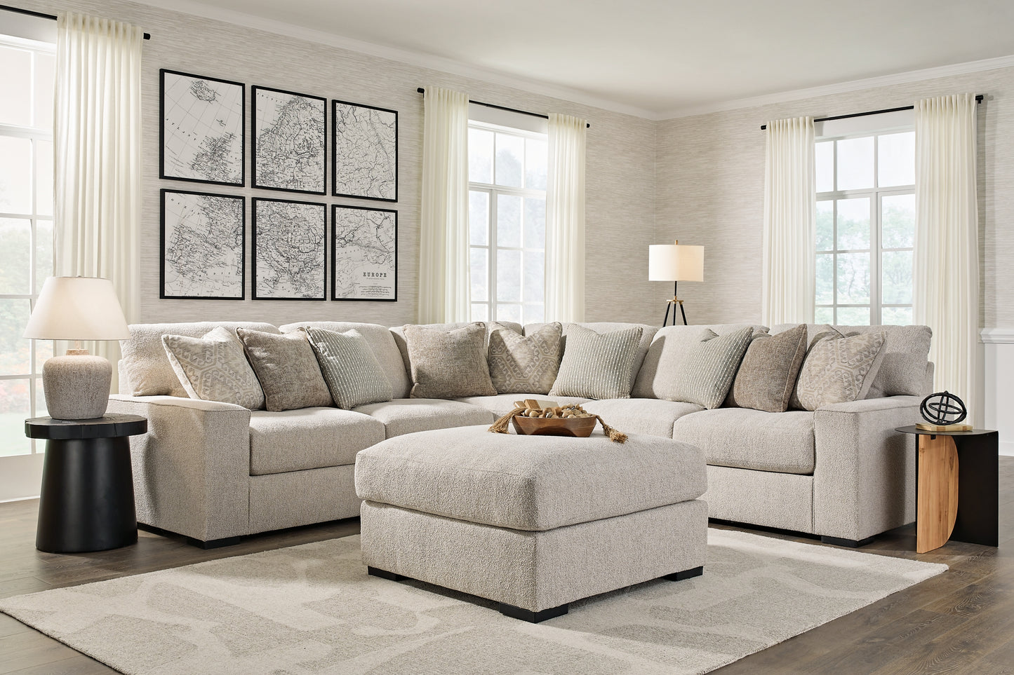 Ballyton 3-Piece Sectional with Ottoman