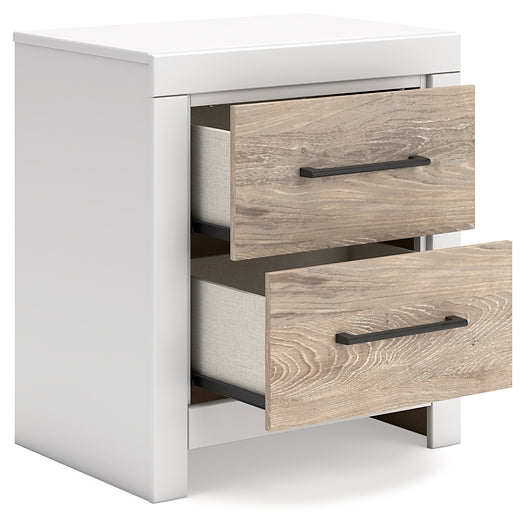 Charbitt Full Panel Bed with Nightstand