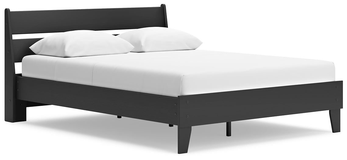 Socalle Queen Panel Platform Bed with Dresser and 2 Nightstands